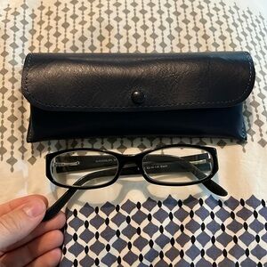 Prescription black reading glasses